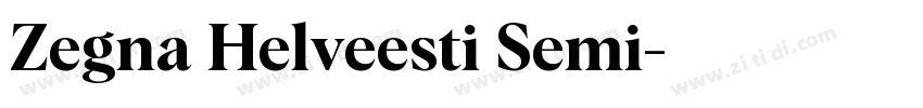 Zegna Helveesti Semi字体转换